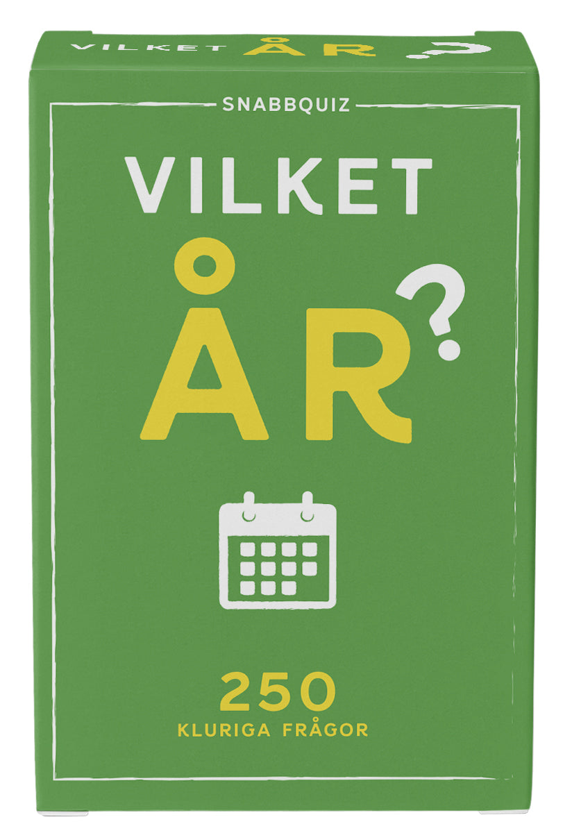 VILKET ÅR? : Snabbquiz