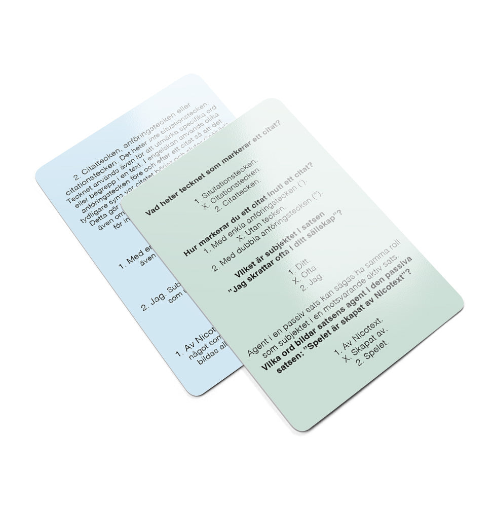 Spela mera: Svenska språket