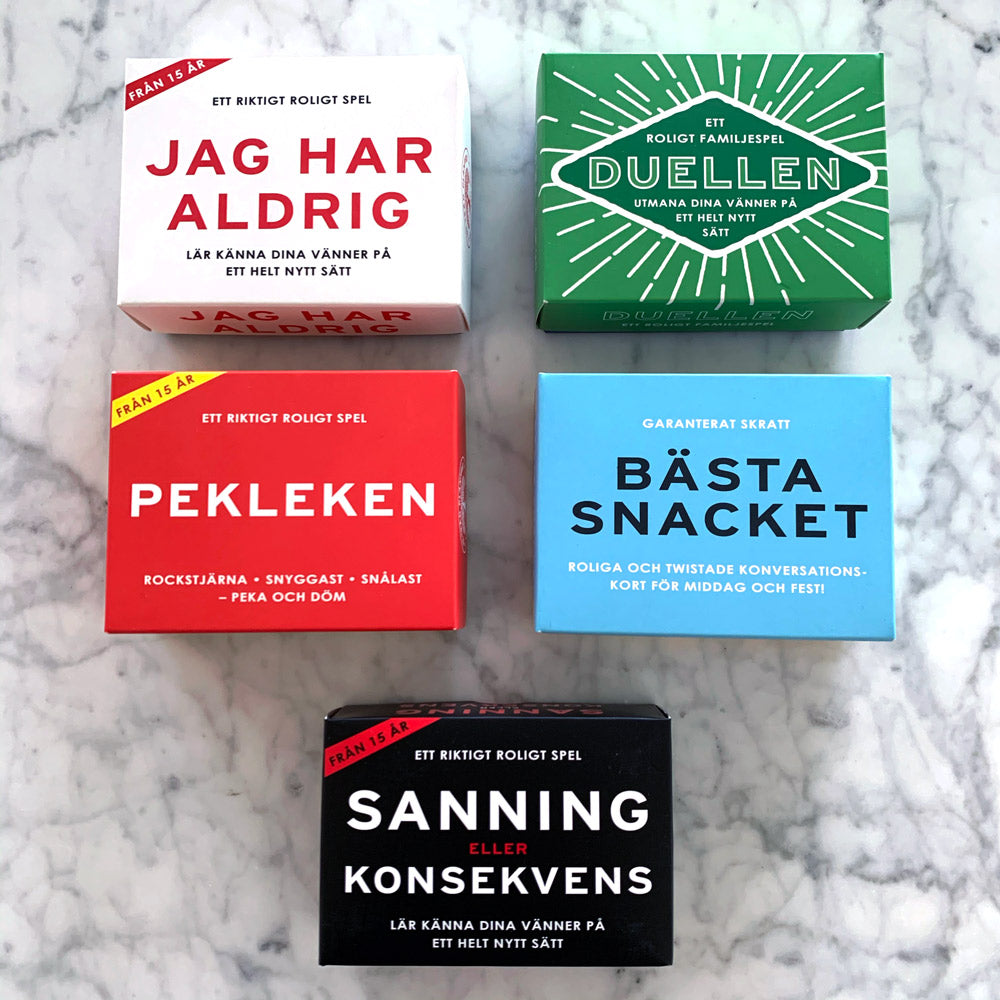 BÄSTA SNACKET : Partyspel