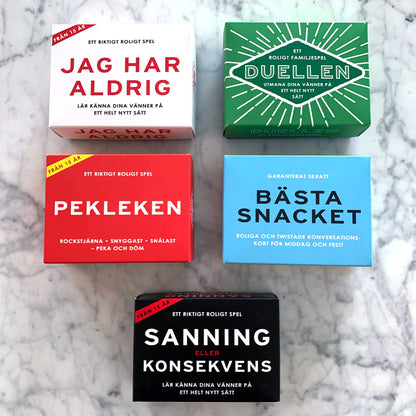 BÄSTA SNACKET : Partyspel