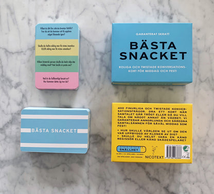 BÄSTA SNACKET : Partyspel